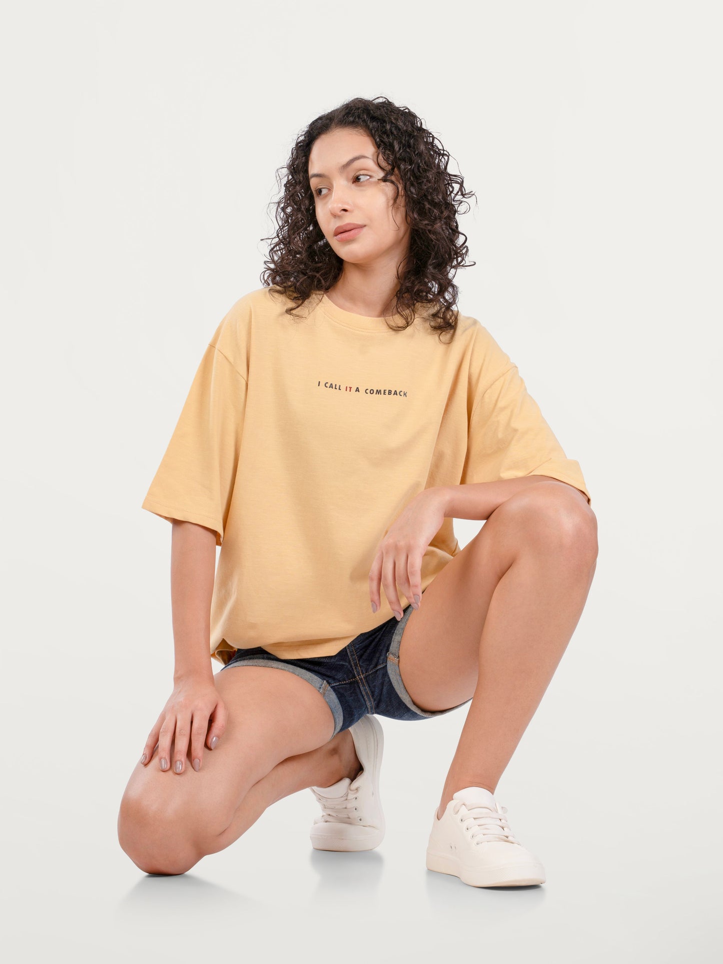 Unisex Natural Dye Sohrai 'ComeBack' Tee Harvest Yellow