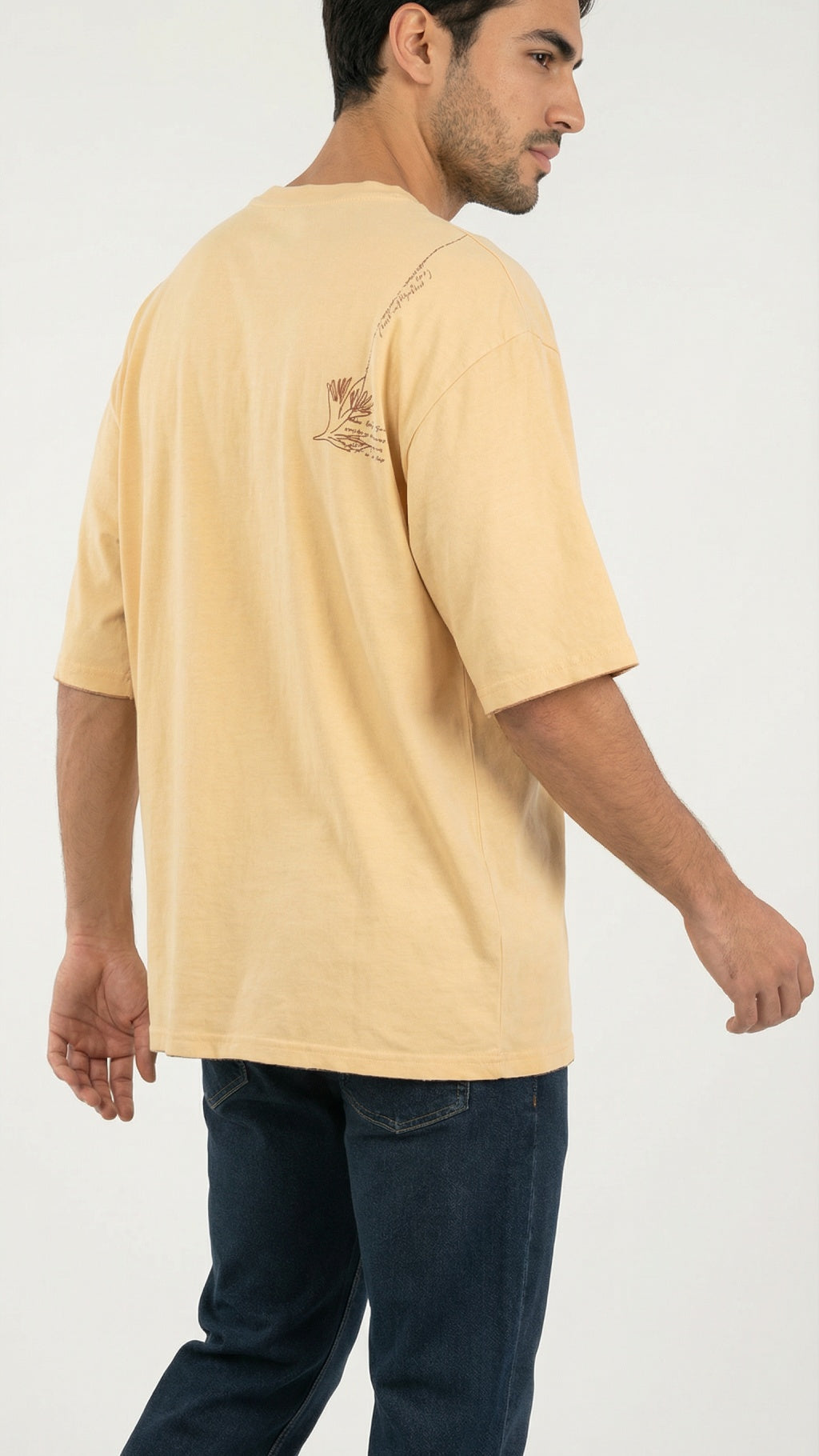 Unisex Natural Dye Sohrai 'ComeBack' Tee Harvest Yellow
