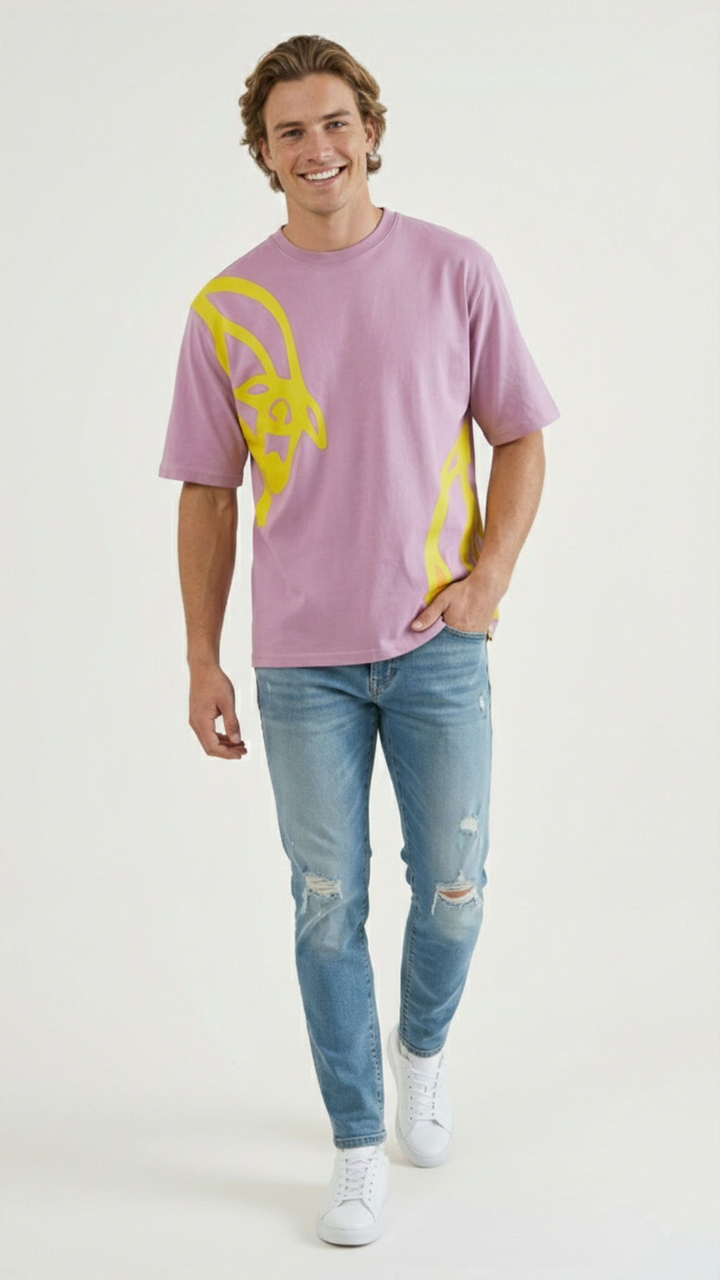 Unisex Sohrai Big Horse Tee Purple