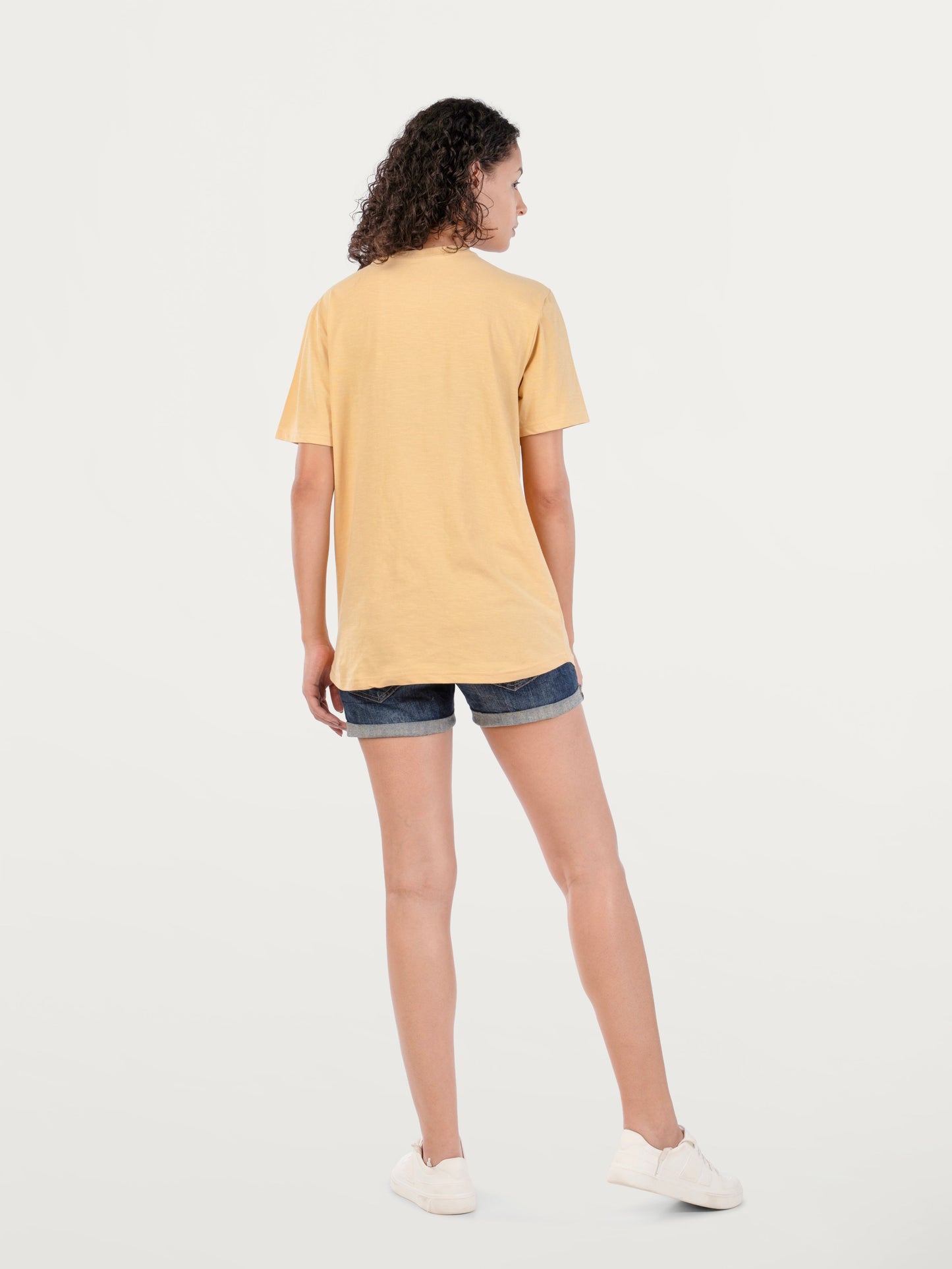 Unisex Natural Dye Solid Tee Harvest Yellow