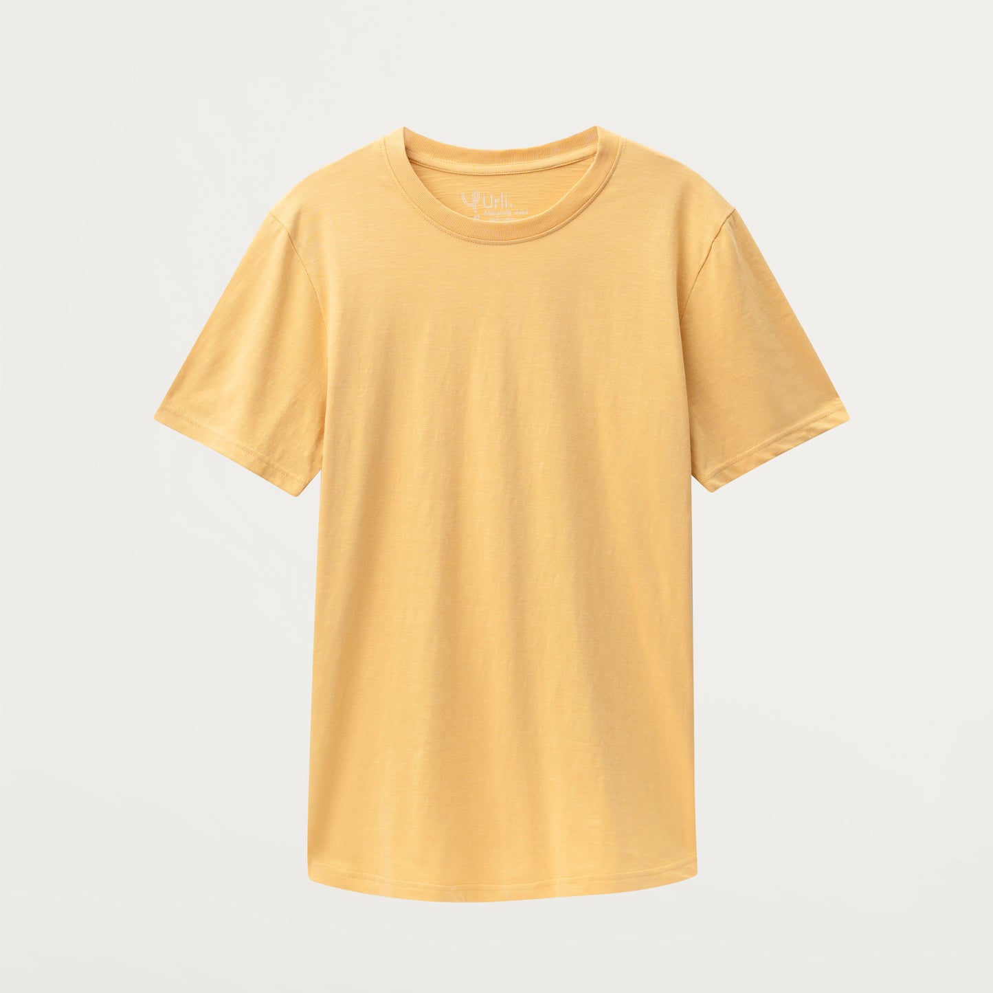 Unisex Natural Dye Solid Tee Harvest Yellow