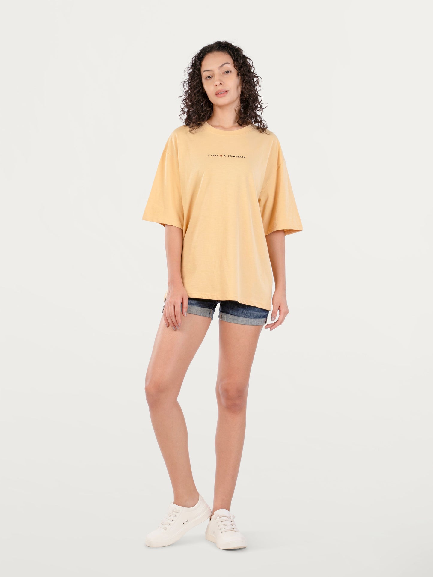 Unisex Natural Dye Sohrai 'ComeBack' Tee Harvest Yellow
