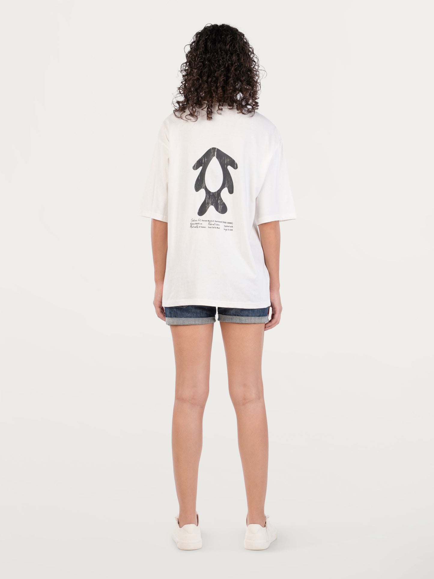 Unisex Sohrai big fish Tee Off White