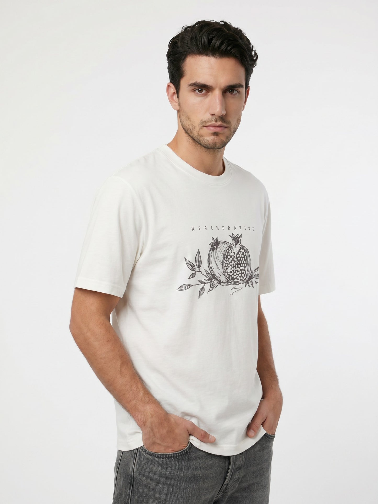 Unisex Pome Outline-graphic Tee